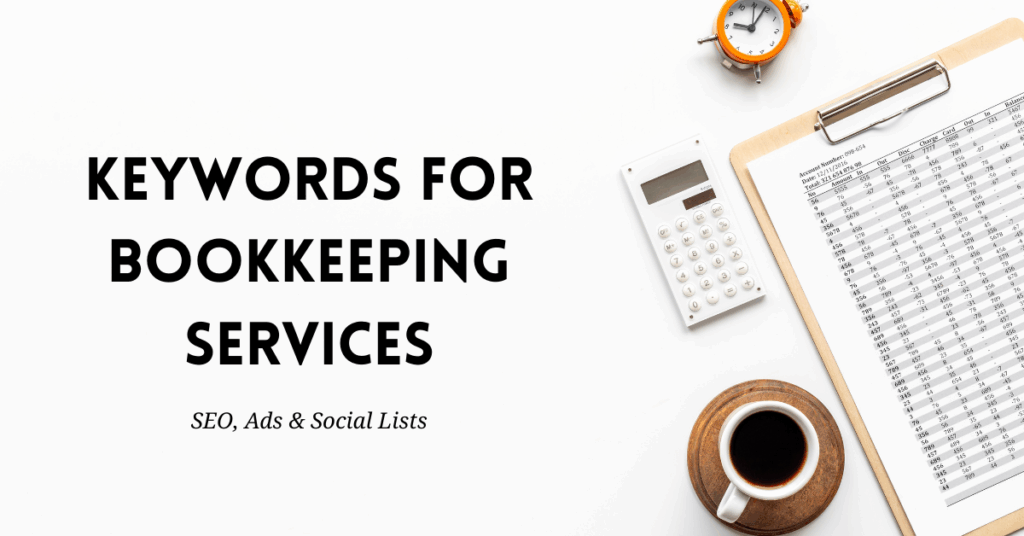 Keywords for Bookkeeping Services