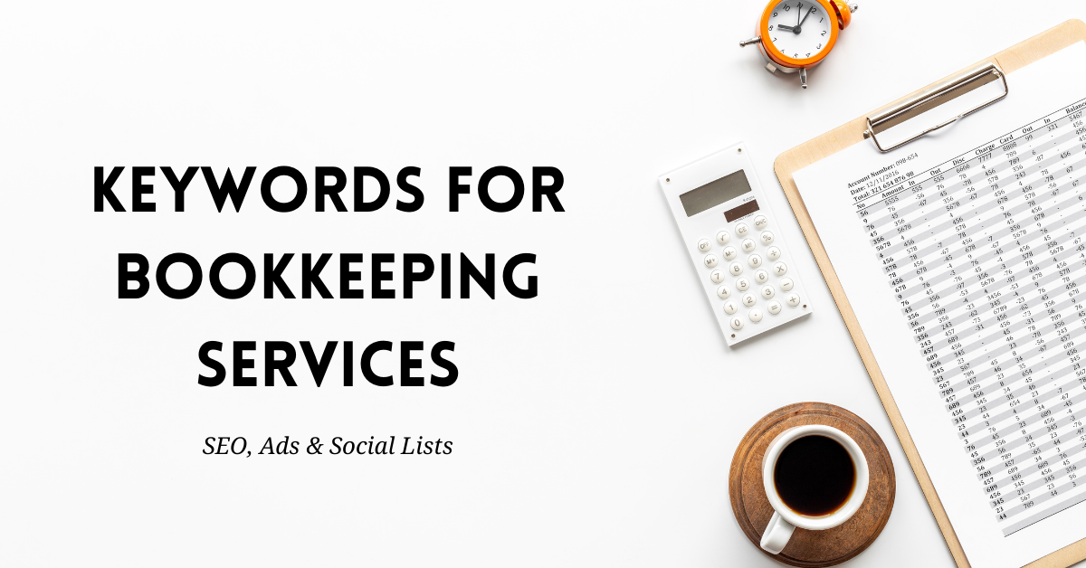 Keywords for Bookkeeping Services