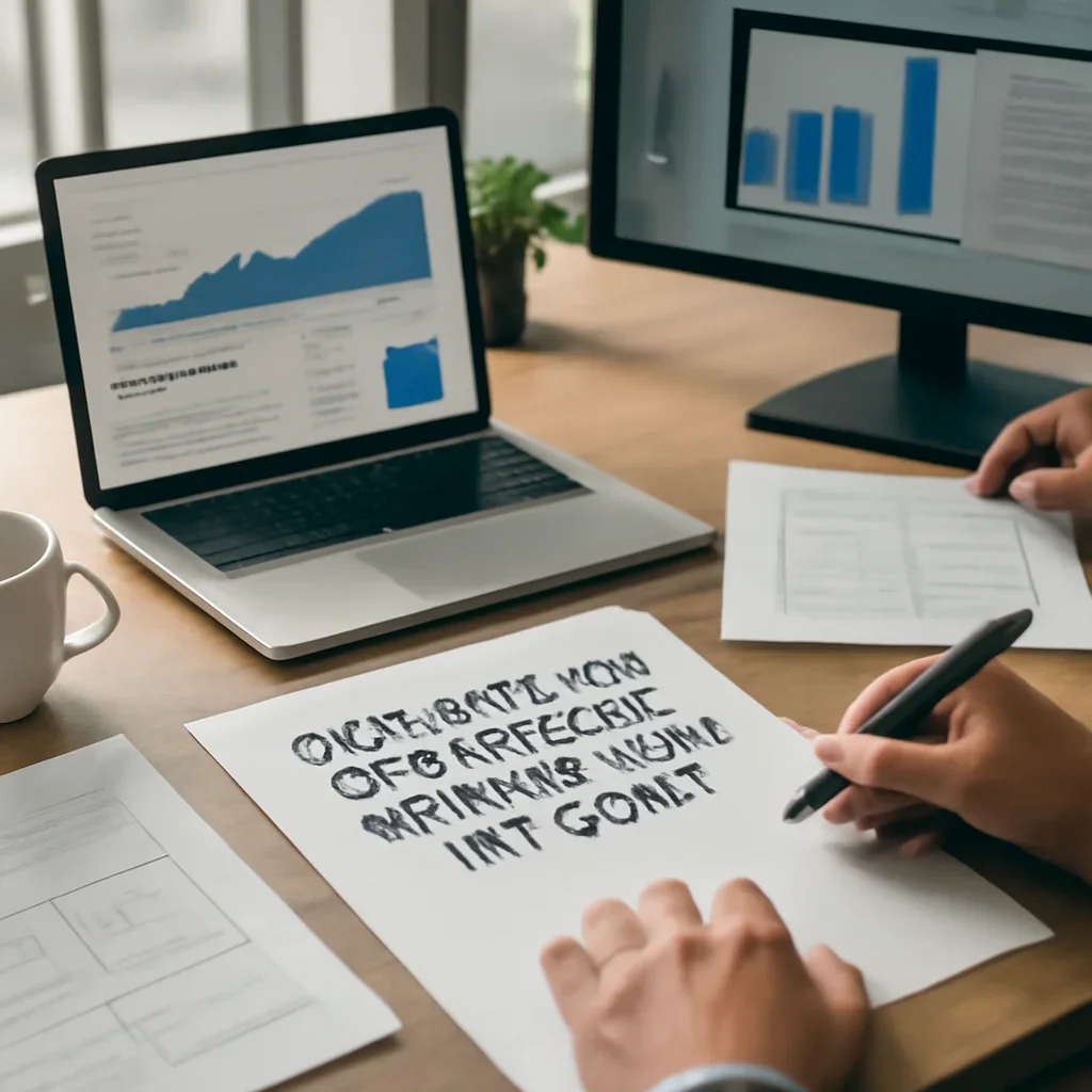 How Much Do Web Design Services Cost in 2026? planning materials and performance review workspace