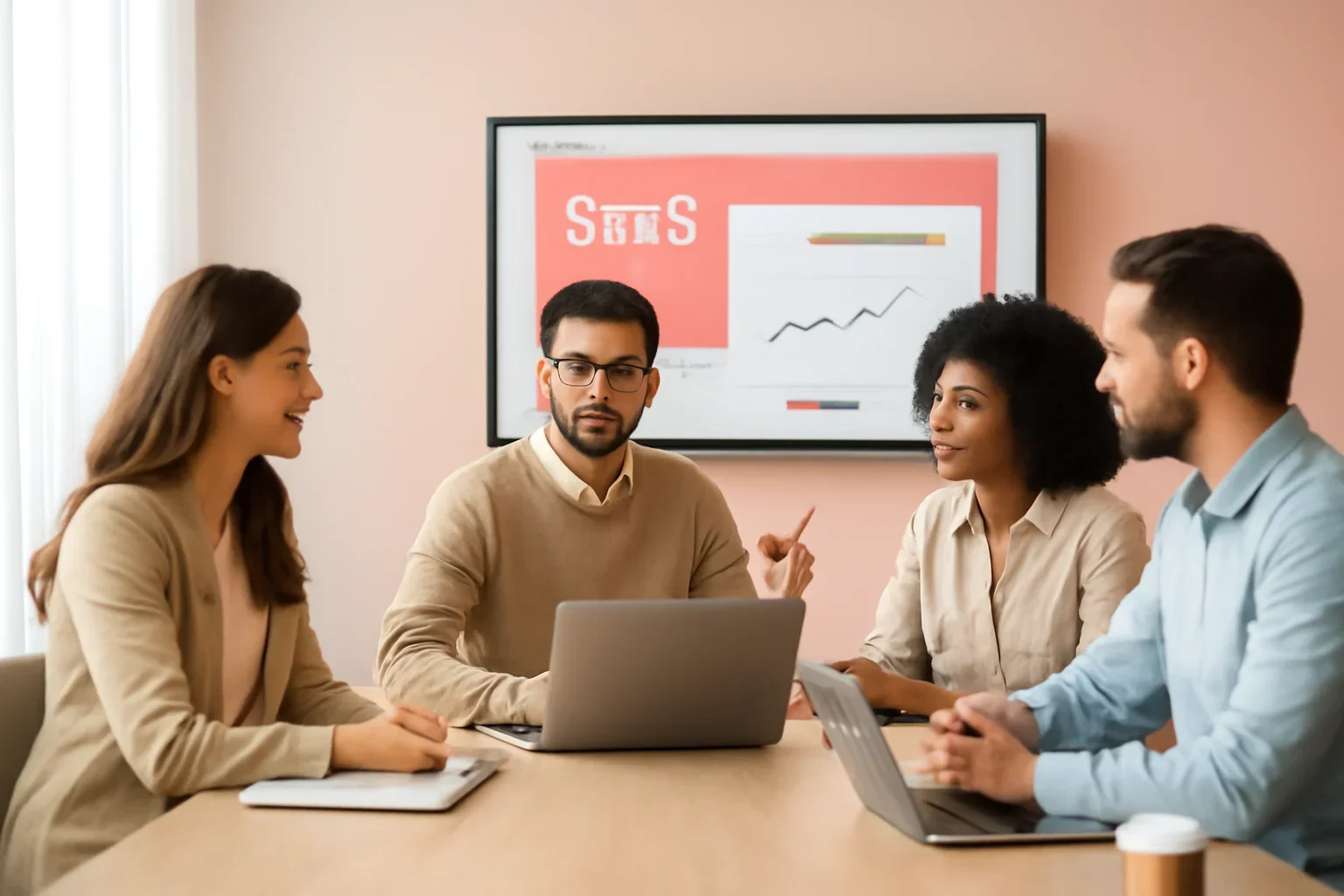 SaaS Web Design Best Practices for Higher Demo Conversion strategy meeting with a modern digital marketing team