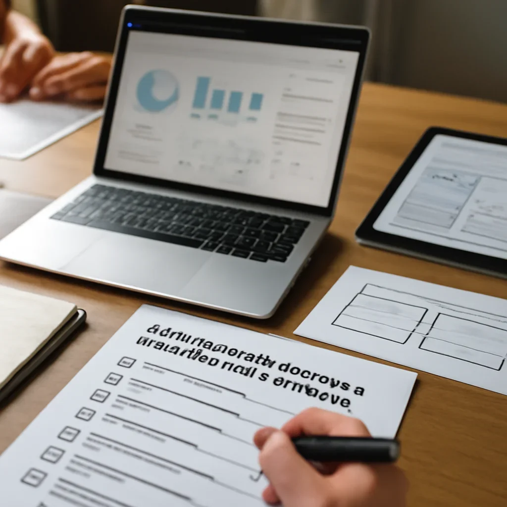 Technical SEO Audit Checklist for Better Crawlability planning materials and performance review workspace