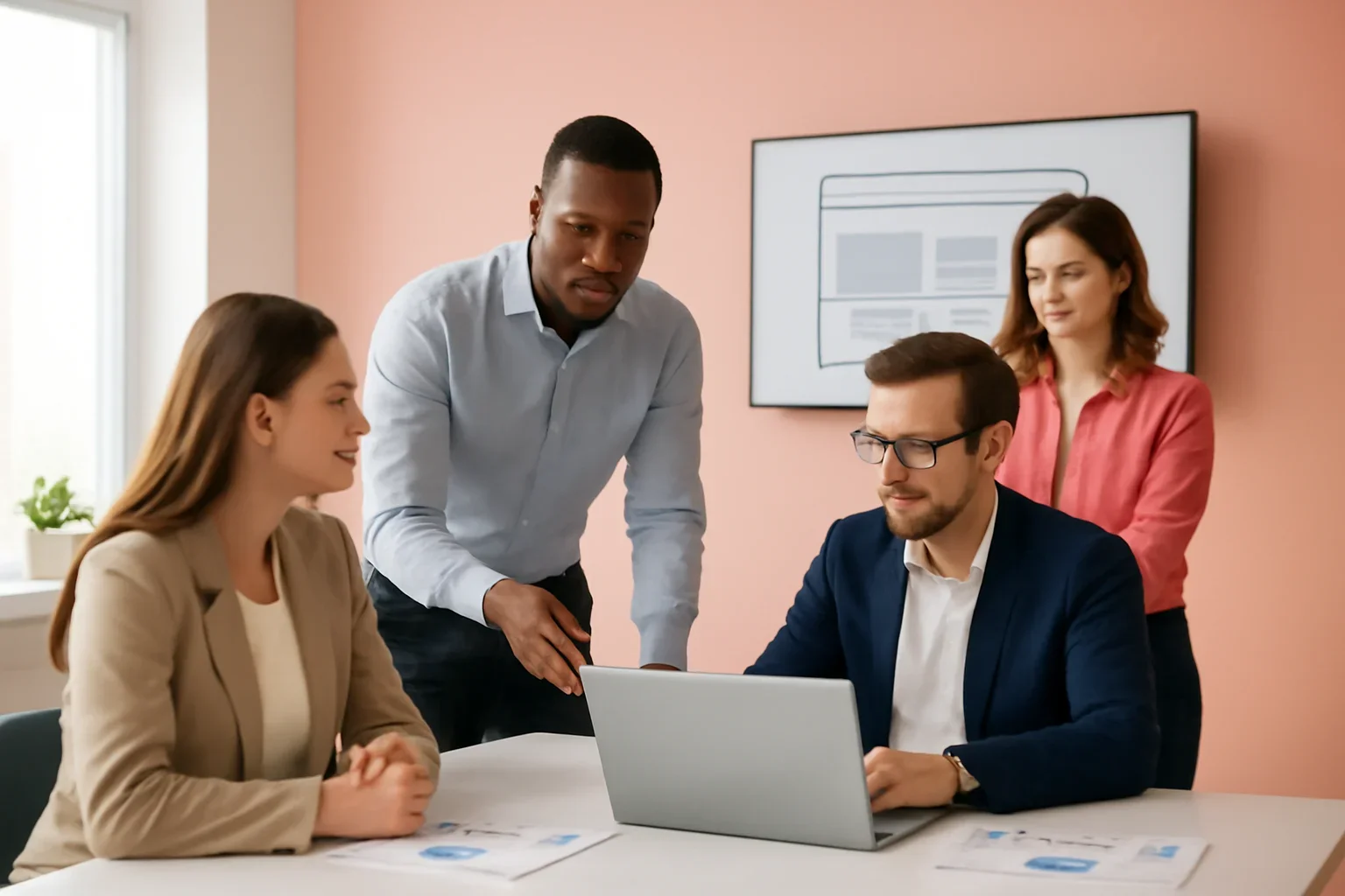 Web Design vs Web Development: What Is the Difference? strategy meeting with a modern digital marketing team