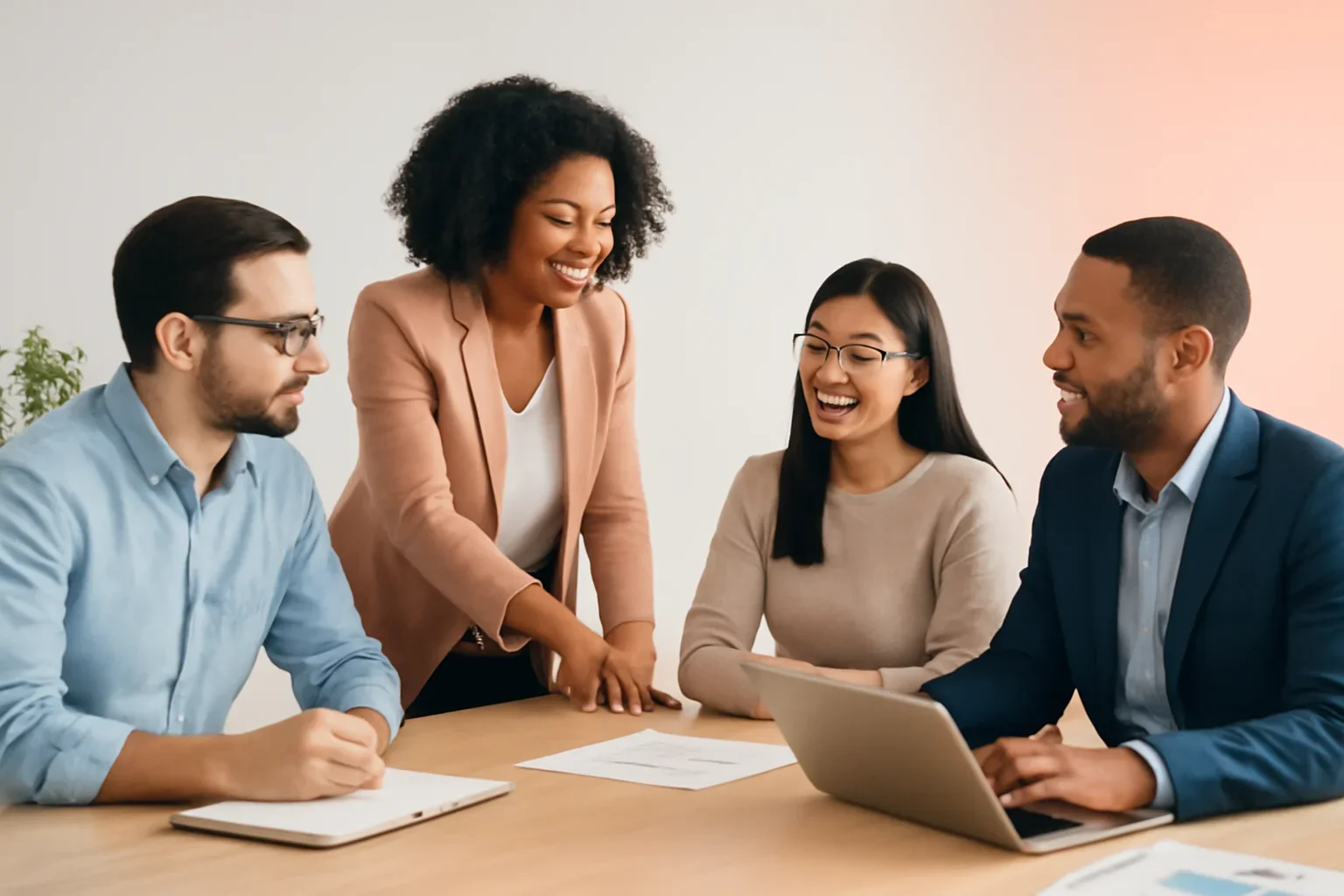 Website Redesign Checklist Before You Launch strategy meeting with a modern digital marketing team