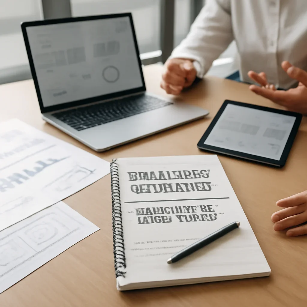 What Are Branding Services and When Do You Need Them? planning materials and performance review workspace