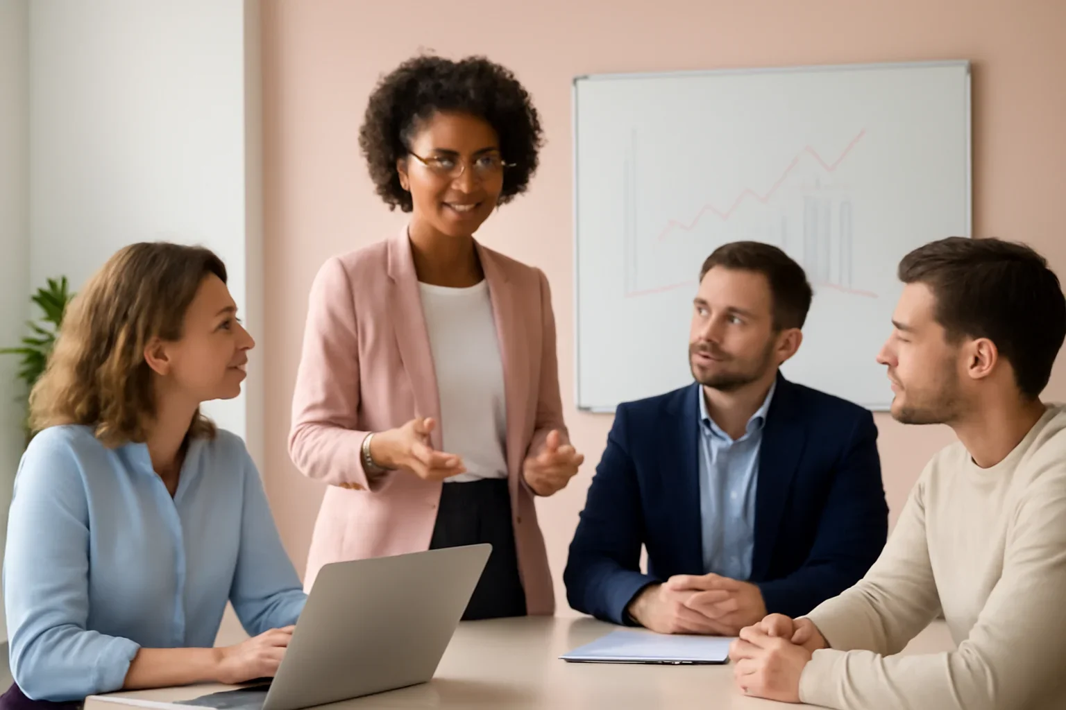 WordPress vs Custom Website: Which Is Better for Growth? strategy meeting with a modern digital marketing team