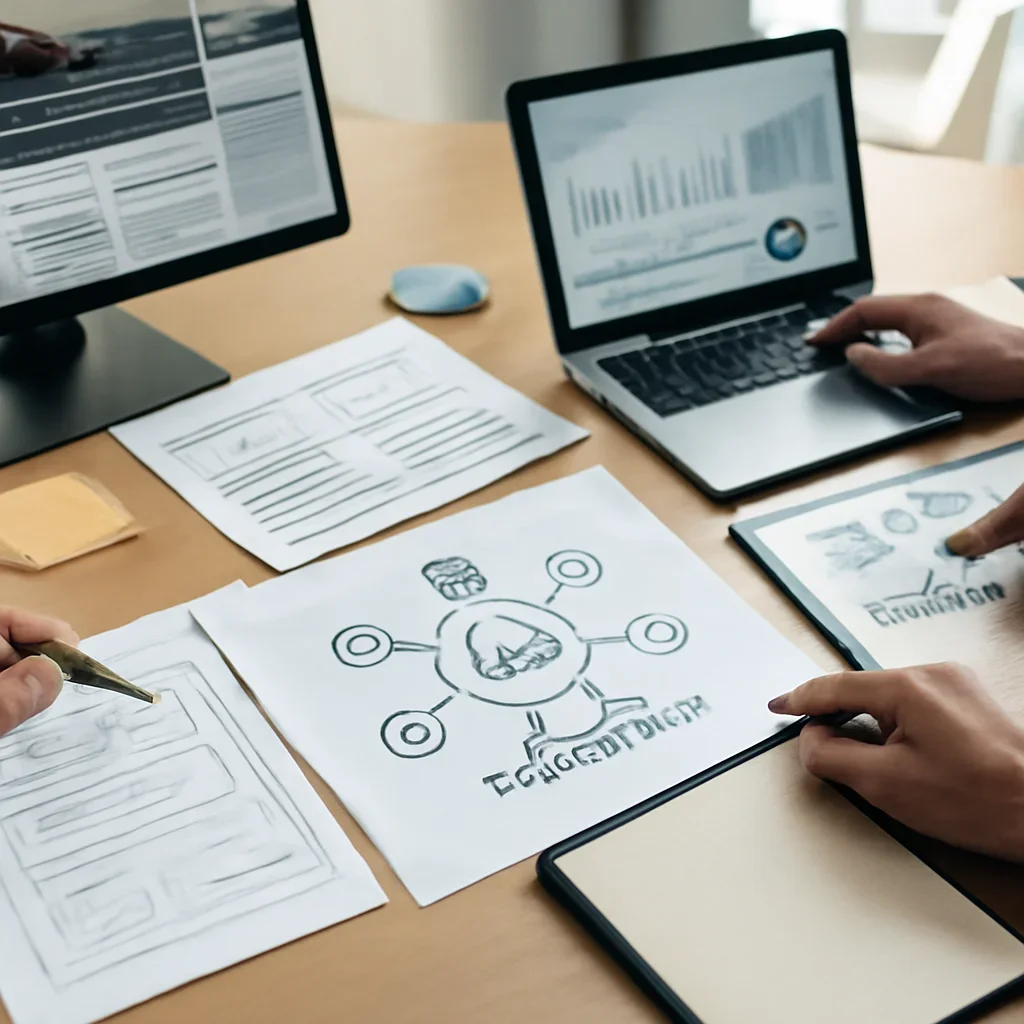 Automotive Digital Marketing planning materials and performance review workspace