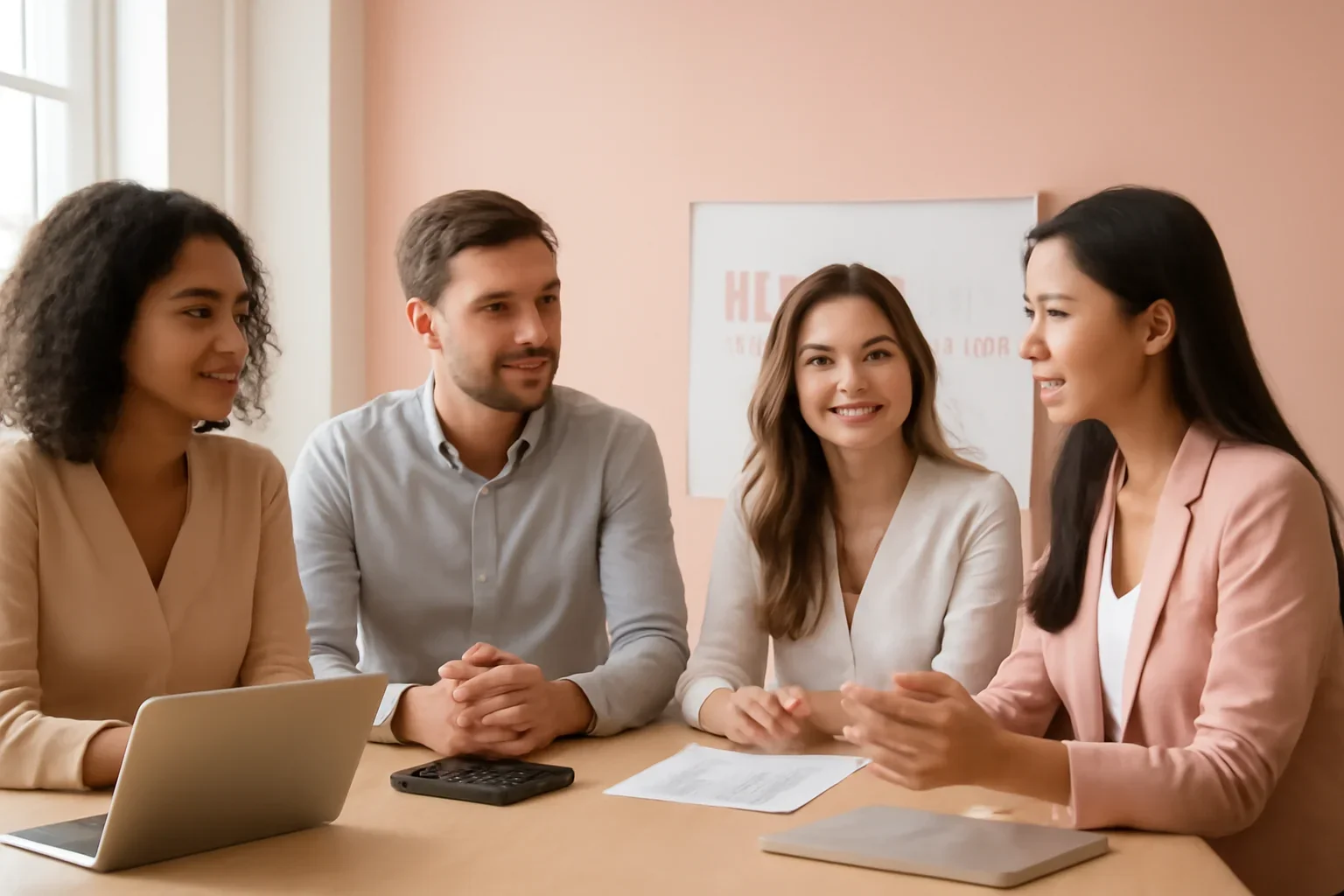 Beauty & Wellness Digital Marketing strategy meeting with a modern digital marketing team