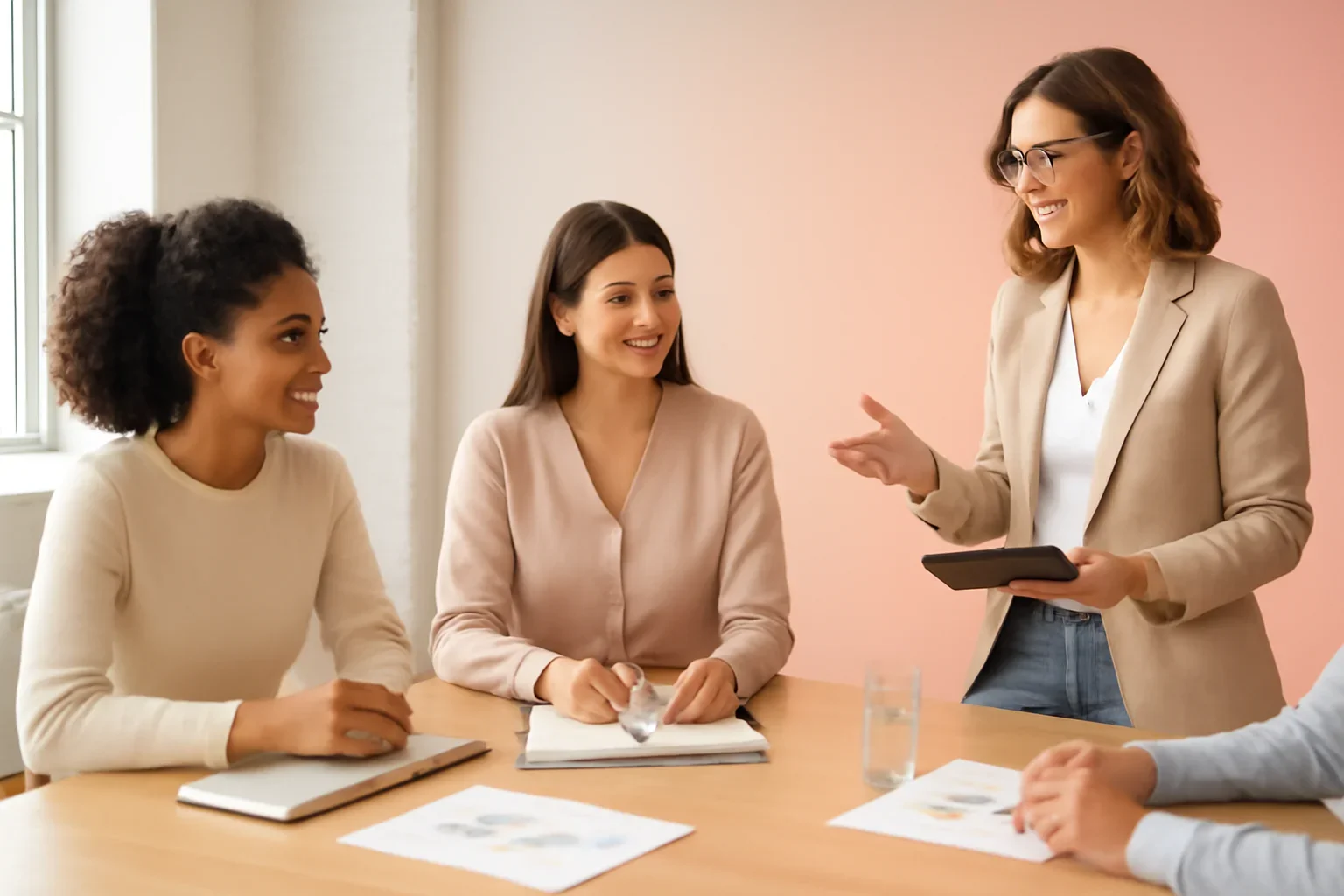 Beauty & Wellness SEO strategy meeting with a modern digital marketing team