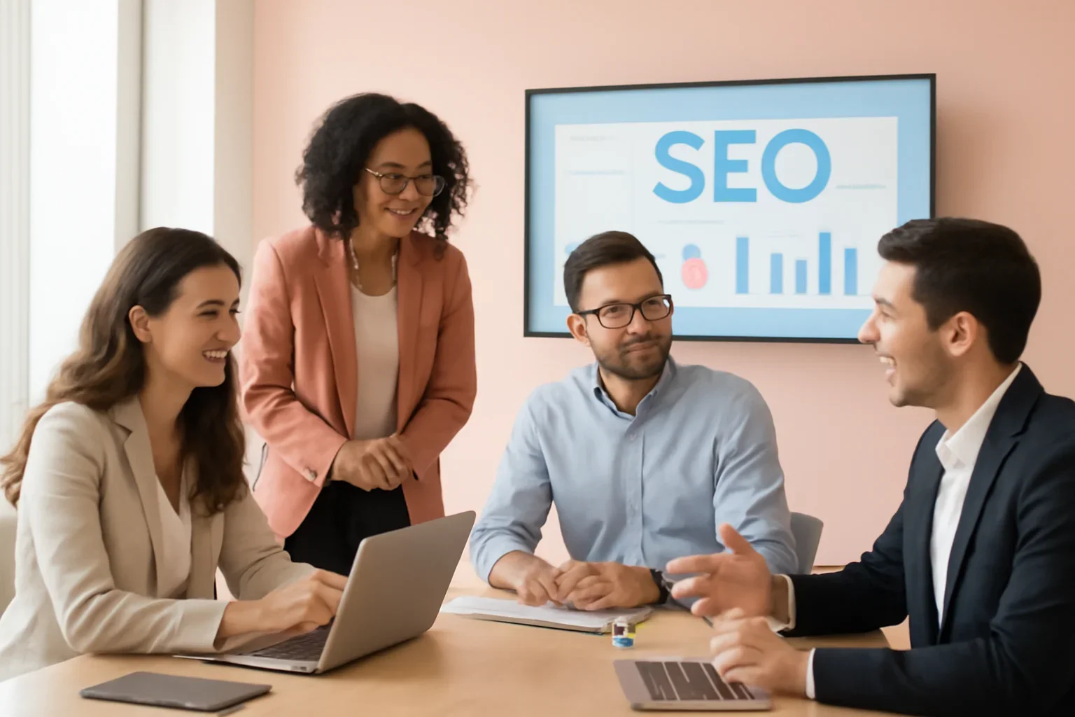 Dental Practices SEO strategy meeting with a modern digital marketing team