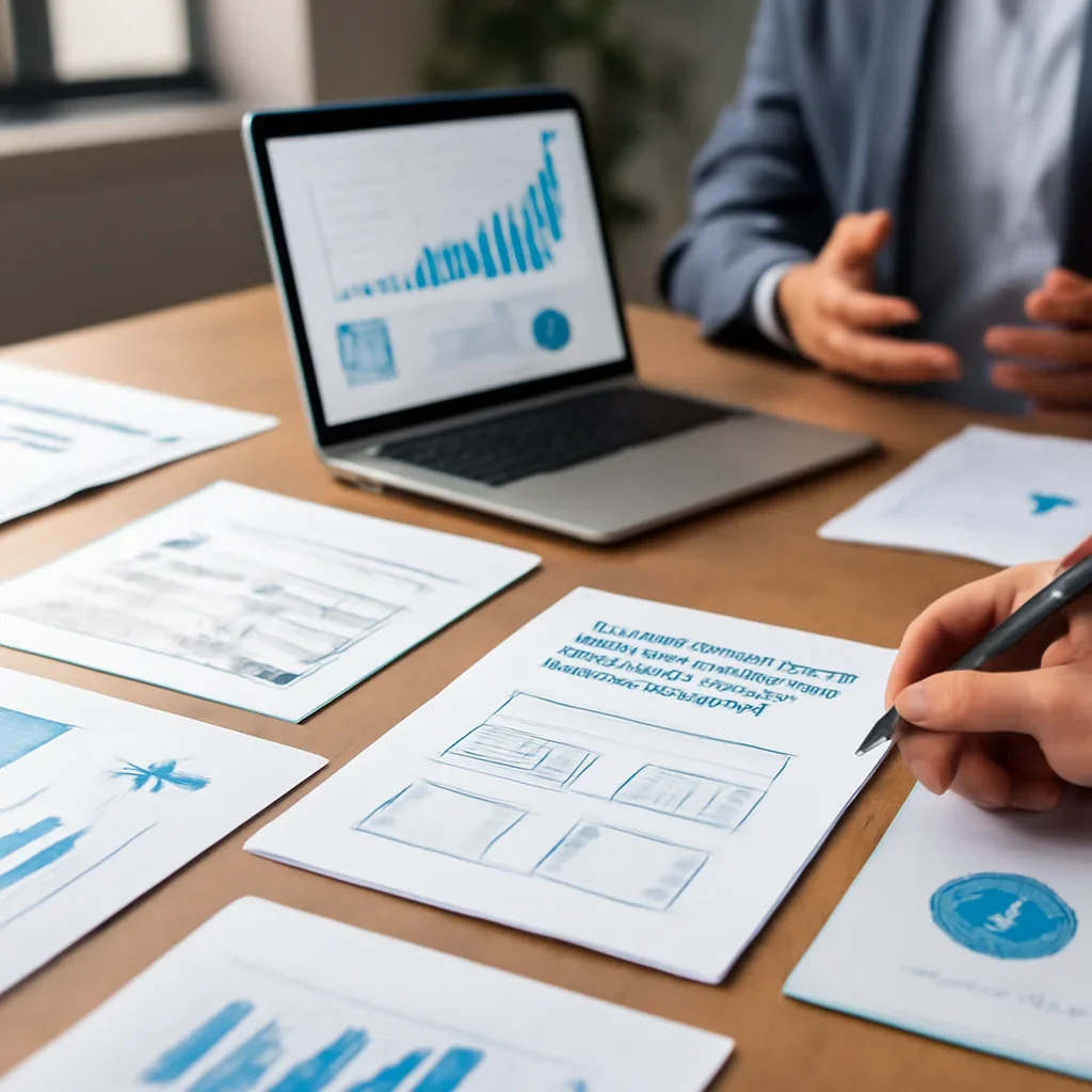 Dental Practices Marketing Solutions planning materials and performance review workspace