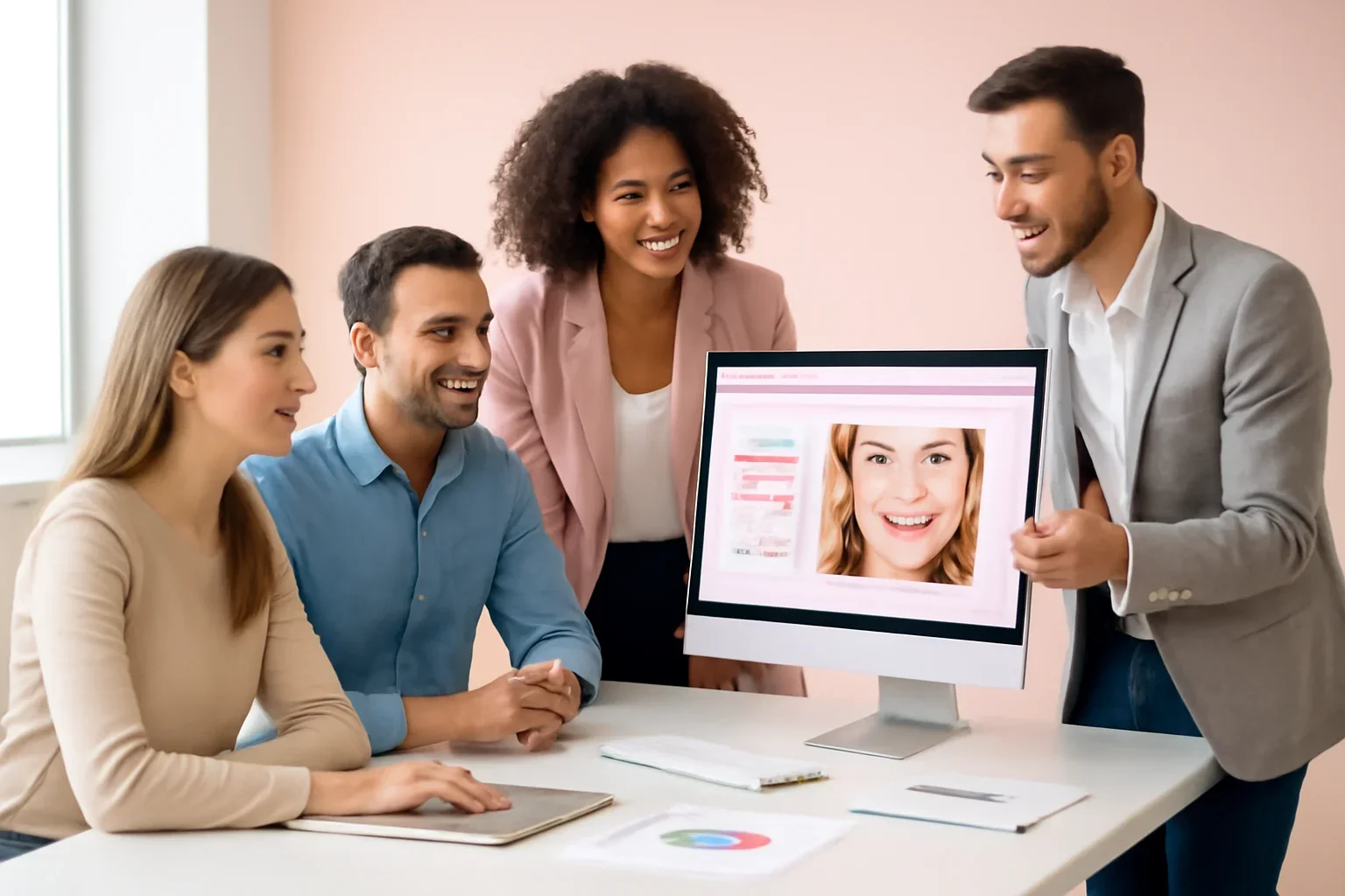 Dental Practices Web Design strategy meeting with a modern digital marketing team