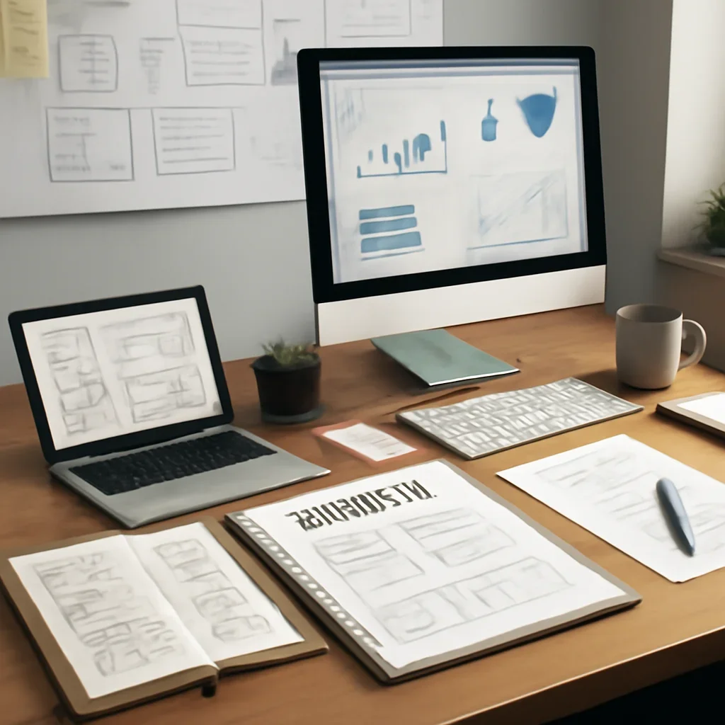 Education Branding planning materials and performance review workspace