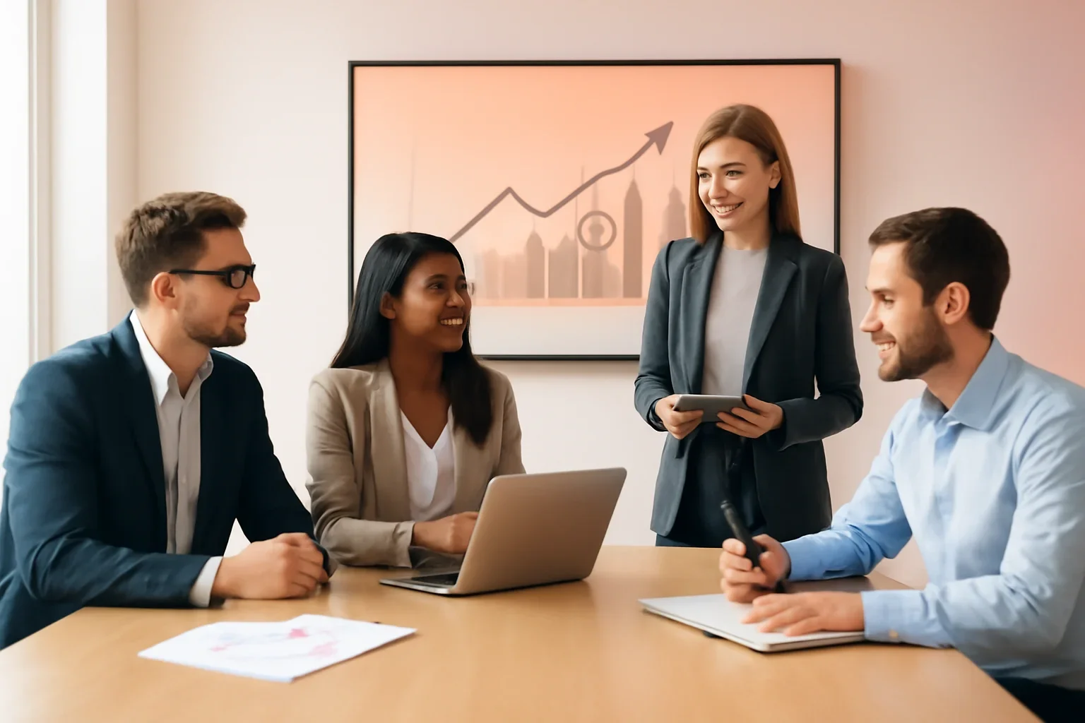 Financial Services Branding strategy meeting with a modern digital marketing team