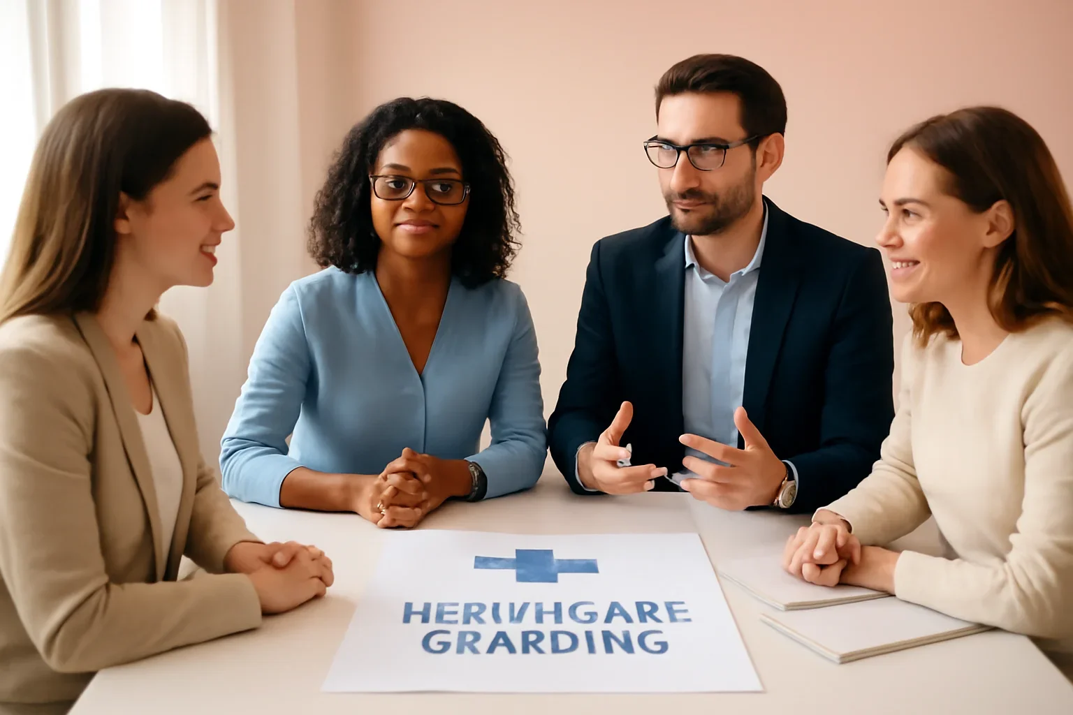 Healthcare Branding strategy meeting with a modern digital marketing team