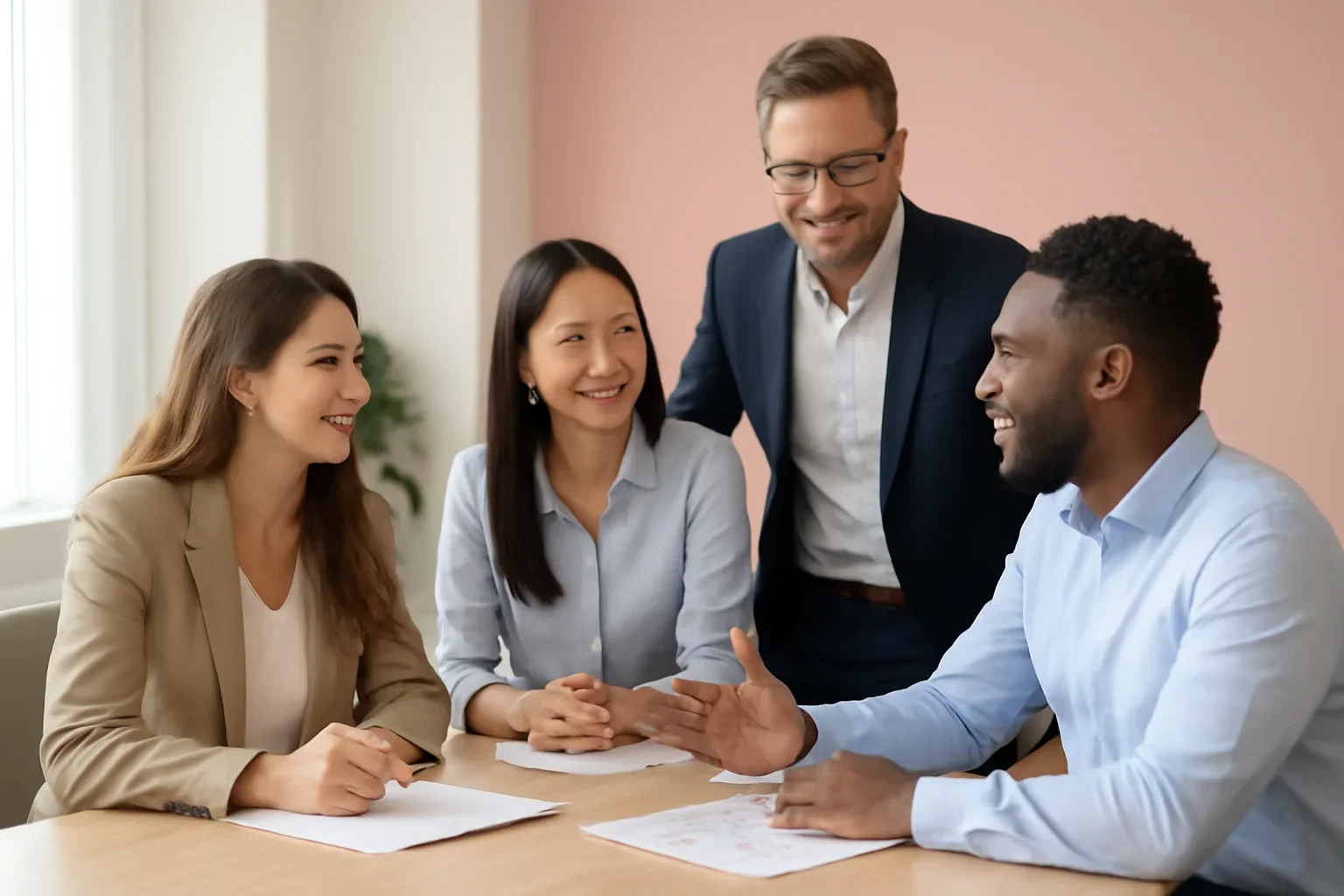 Healthcare Marketing Solutions strategy meeting with a modern digital marketing team