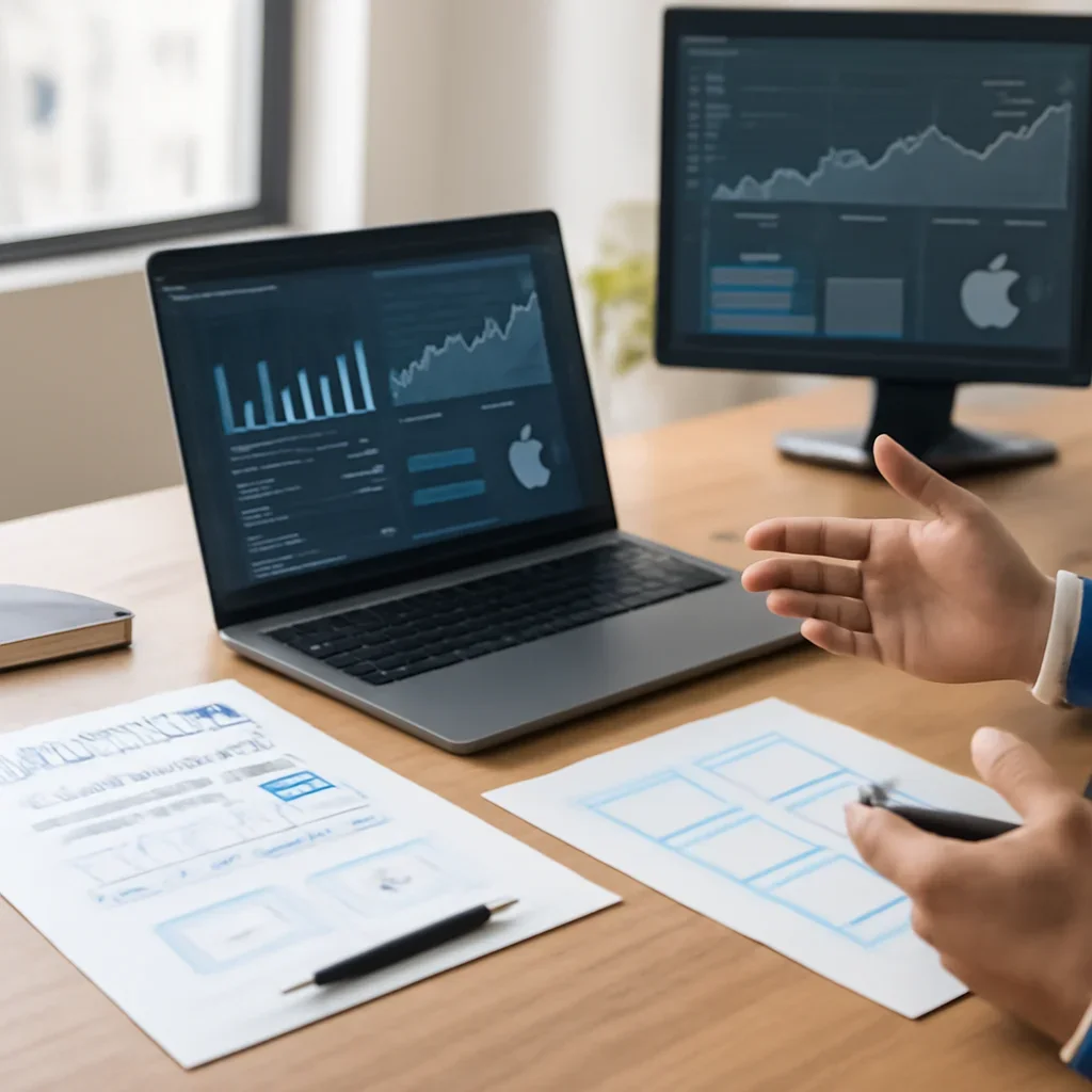 Healthcare Marketing Solutions planning materials and performance review workspace