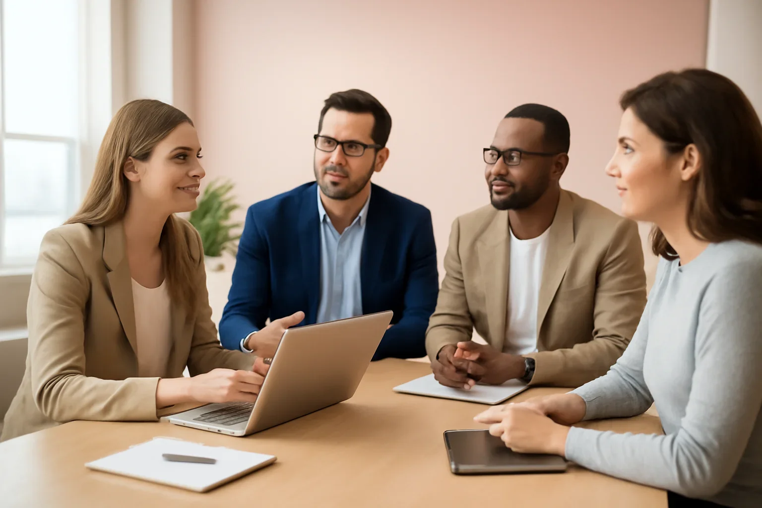 Law Firms Marketing Solutions strategy meeting with a modern digital marketing team