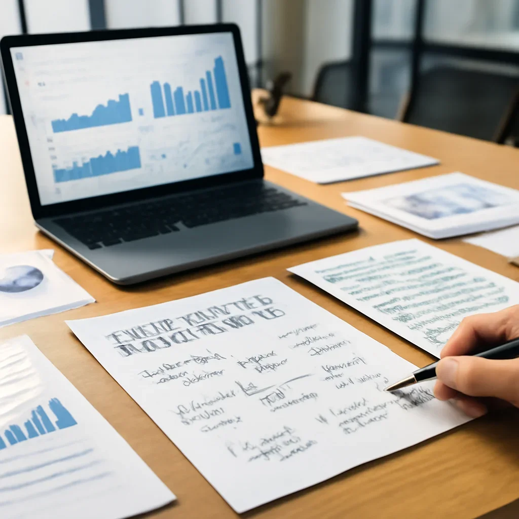 Manufacturing Marketing Solutions planning materials and performance review workspace