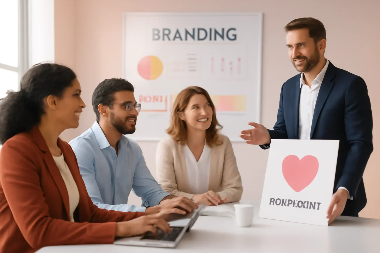 Nonprofits Branding strategy meeting with a modern digital marketing team
