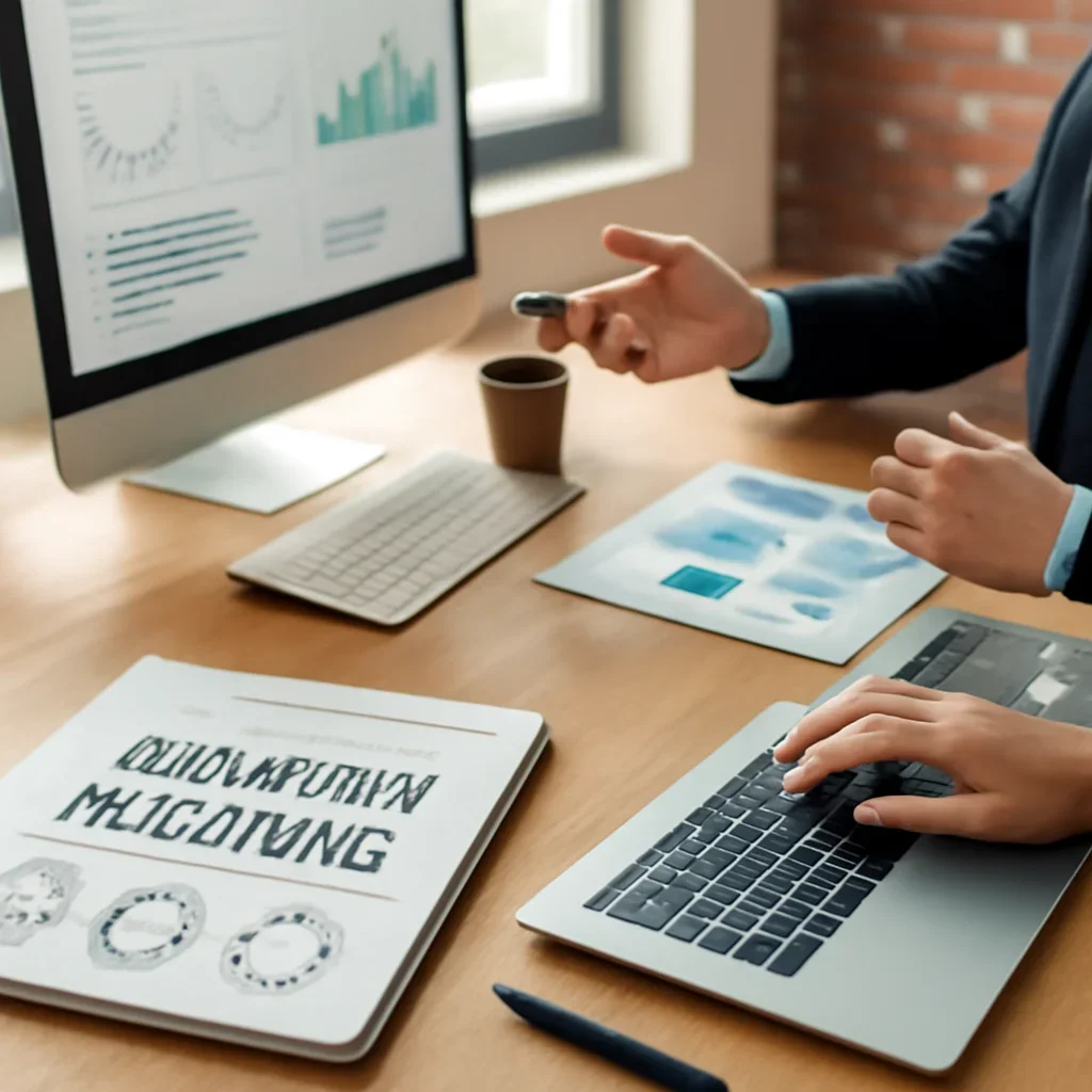 Nonprofits Branding planning materials and performance review workspace
