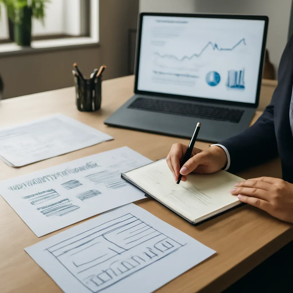 Nonprofits Marketing Solutions planning materials and performance review workspace