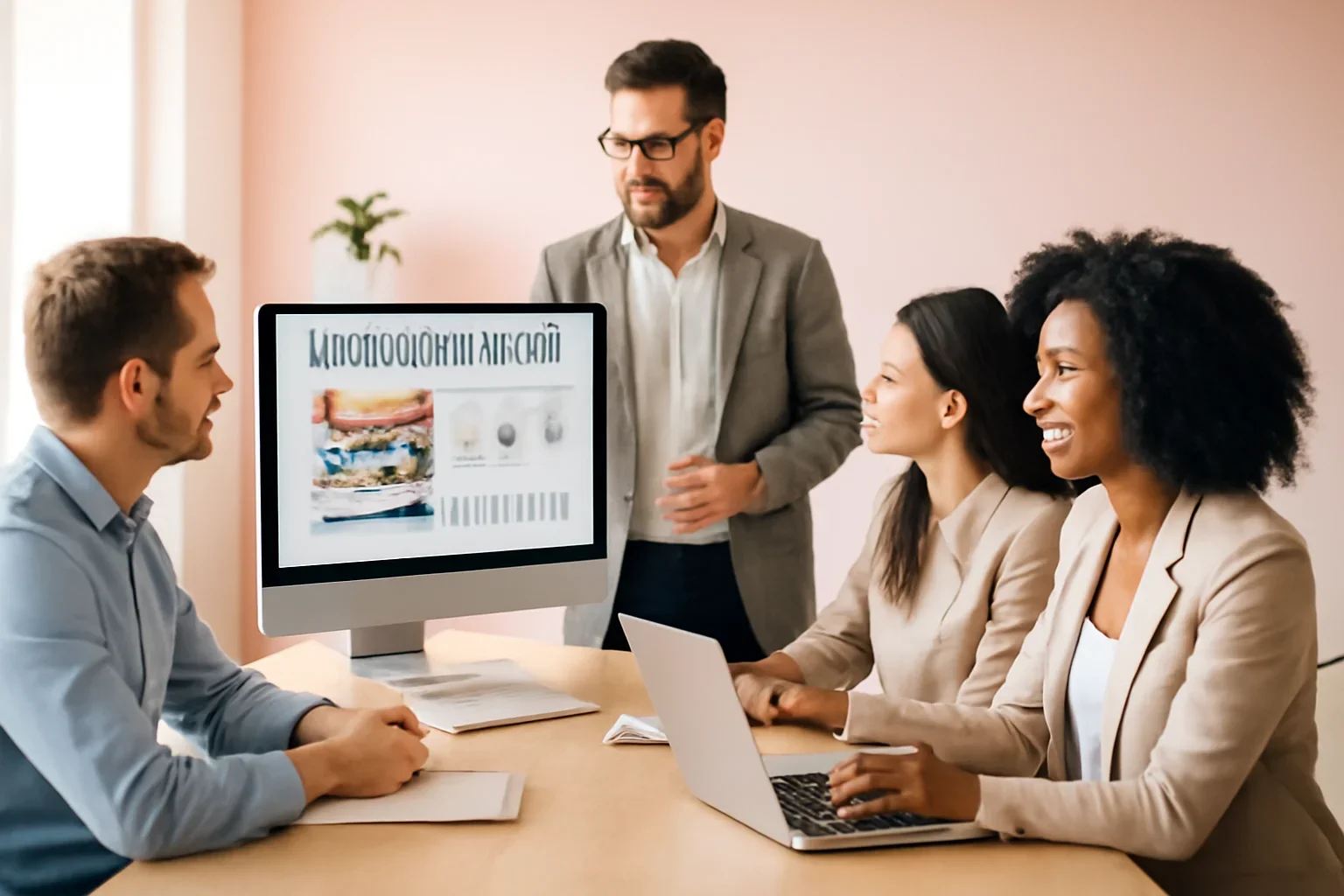 Restaurants Digital Marketing strategy meeting with a modern digital marketing team