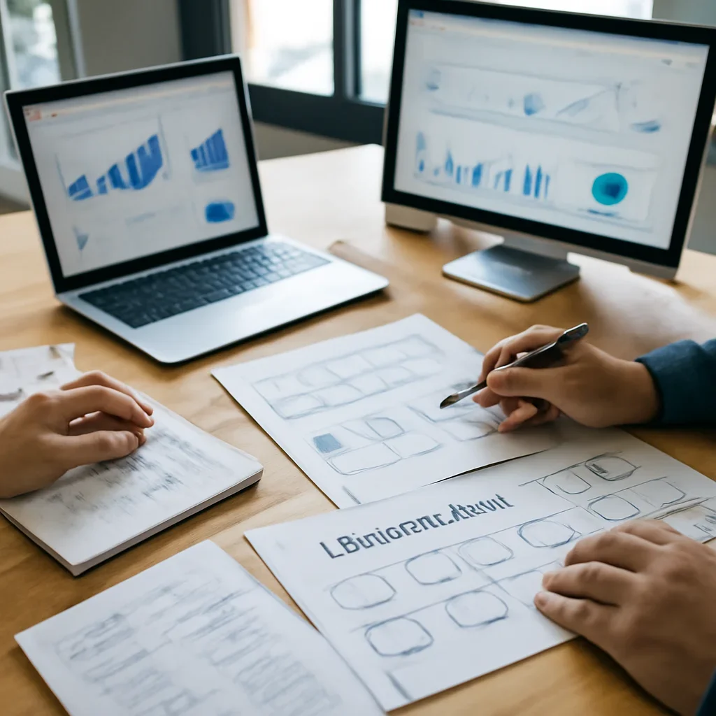 Restaurants Digital Marketing planning materials and performance review workspace