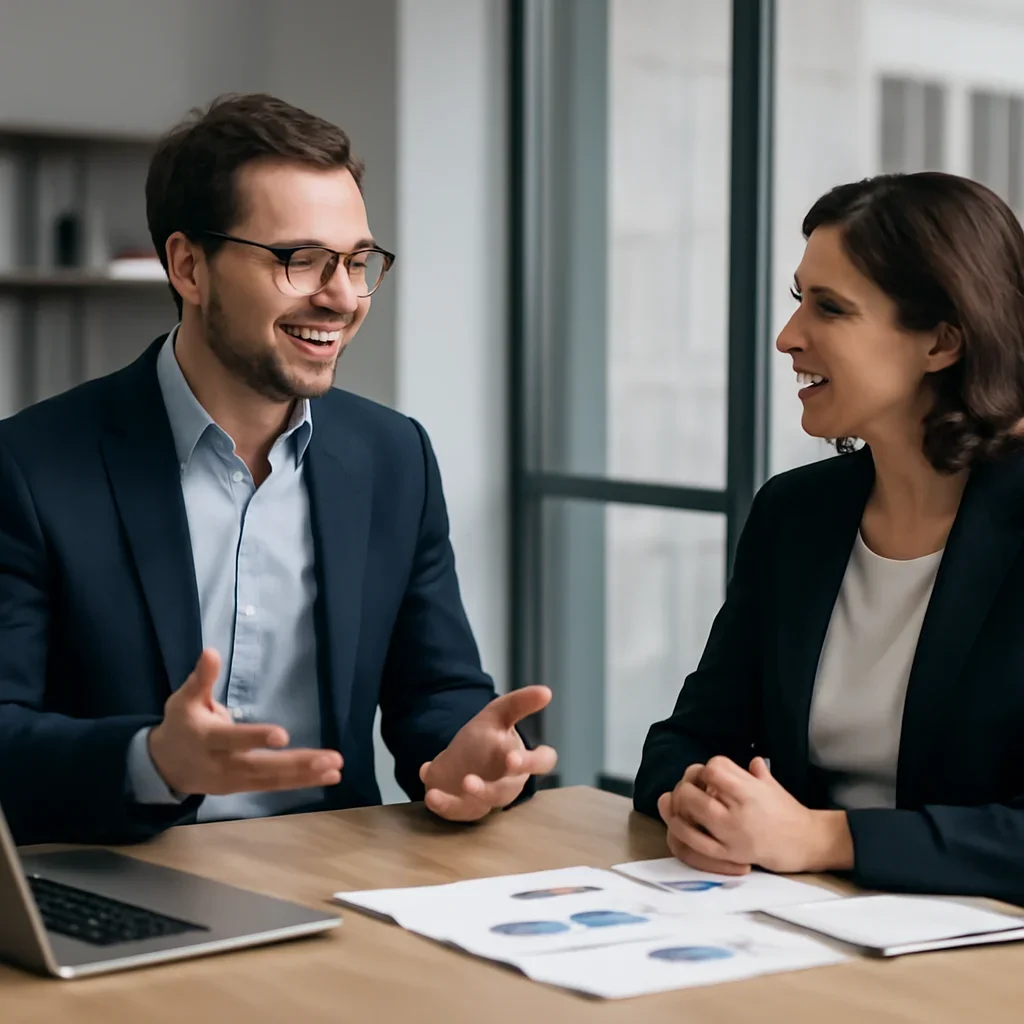 Business owner discussing Meta Ads Integration growth goals with a consultant