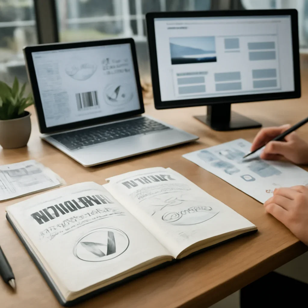 Branding in Vancouver, BC planning materials and performance review workspace