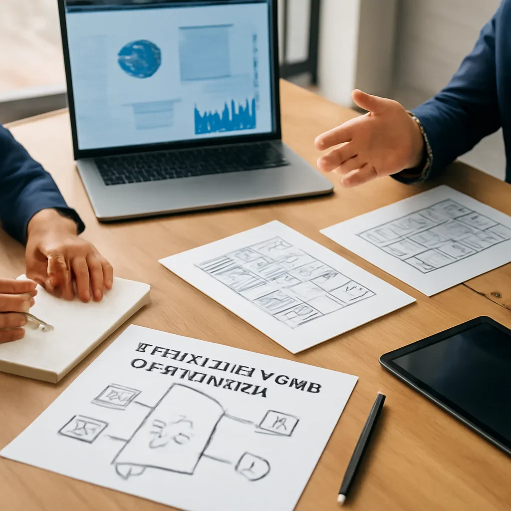 Digital Marketing in Alabama planning materials and performance review workspace