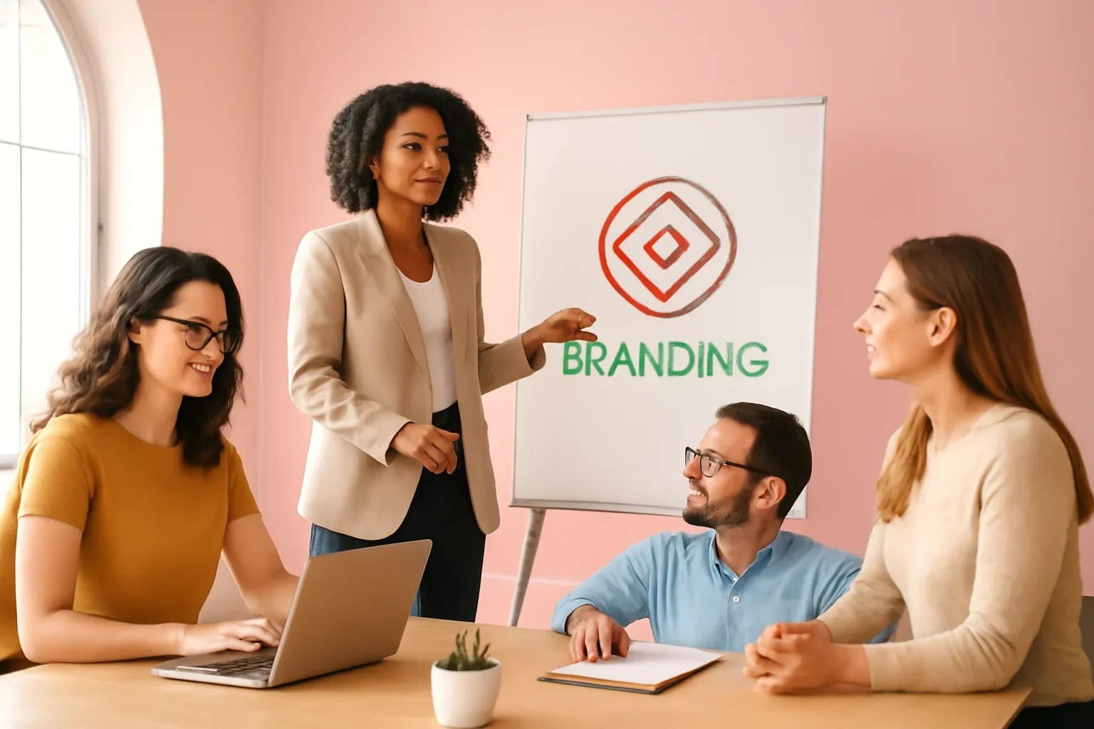 Branding in Arizona strategy meeting with a modern digital marketing team