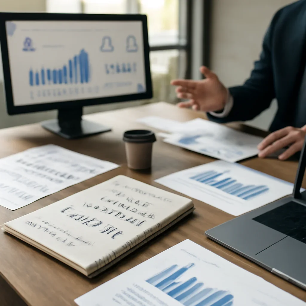 Digital Marketing in Arizona planning materials and performance review workspace