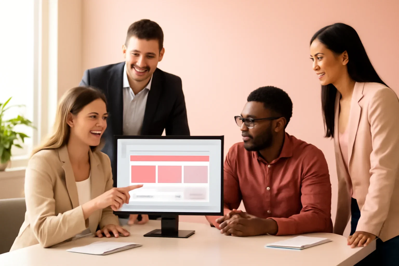 Web Design in Arizona strategy meeting with a modern digital marketing team