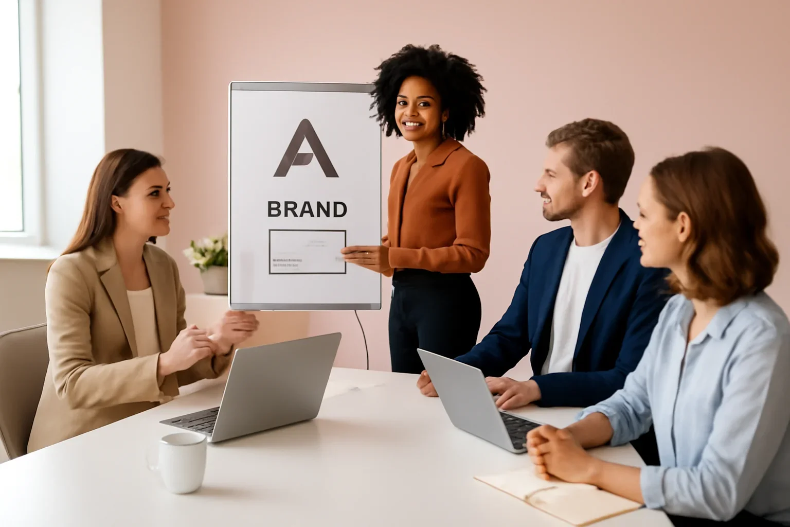 Branding in Arkansas strategy meeting with a modern digital marketing team