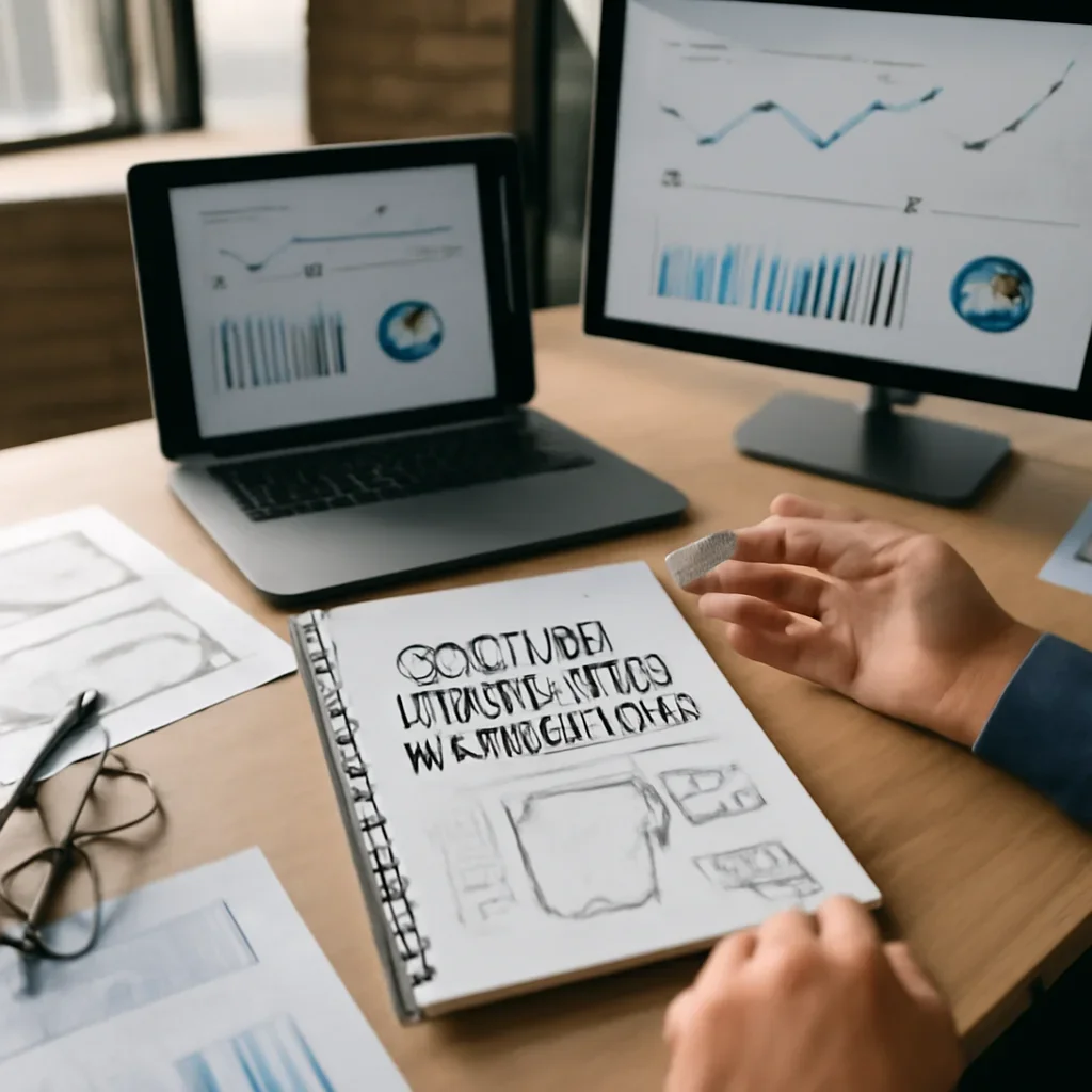 Digital Marketing in Arkansas planning materials and performance review workspace