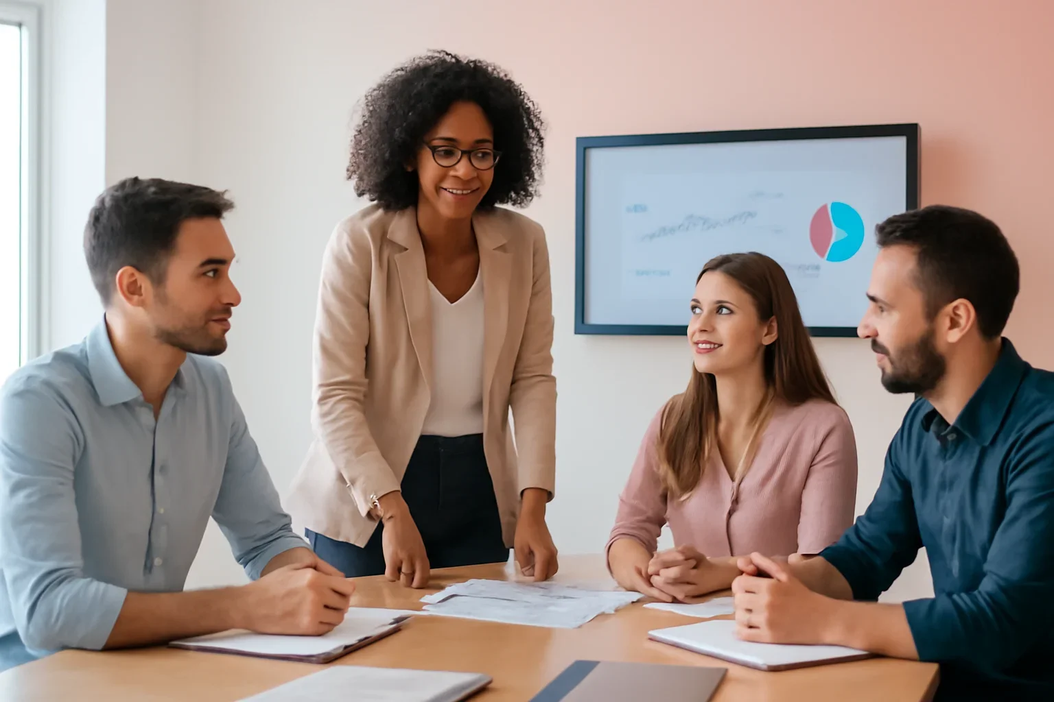 SEO in Atlanta, GA strategy meeting with a modern digital marketing team