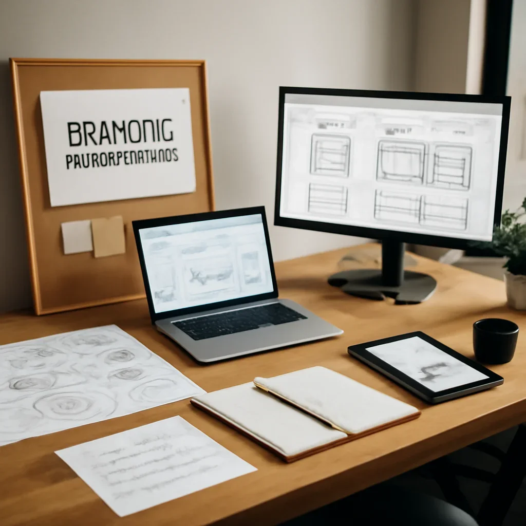 Branding in Cincinnati, OH planning materials and performance review workspace