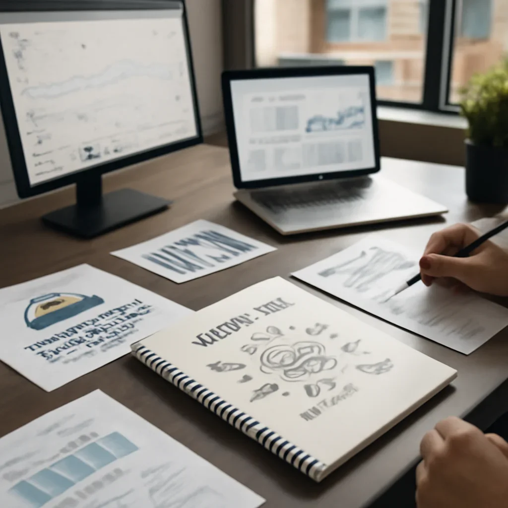 Branding in Colorado Springs, CO planning materials and performance review workspace