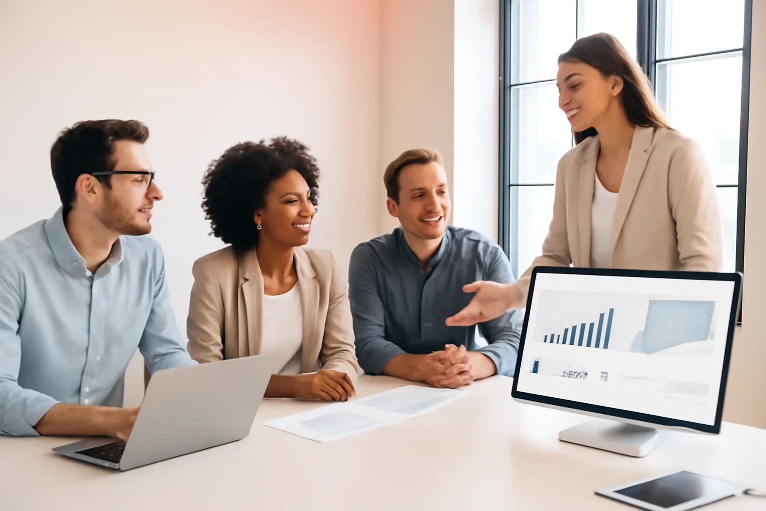 SEO in Connecticut strategy meeting with a modern digital marketing team