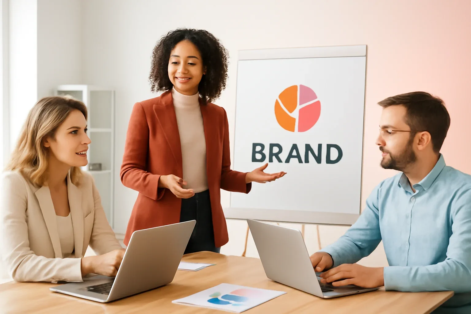 Branding in Delaware strategy meeting with a modern digital marketing team