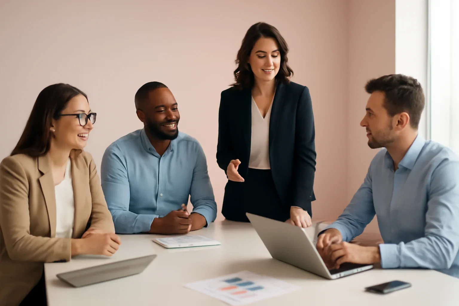 SEO in Delaware strategy meeting with a modern digital marketing team