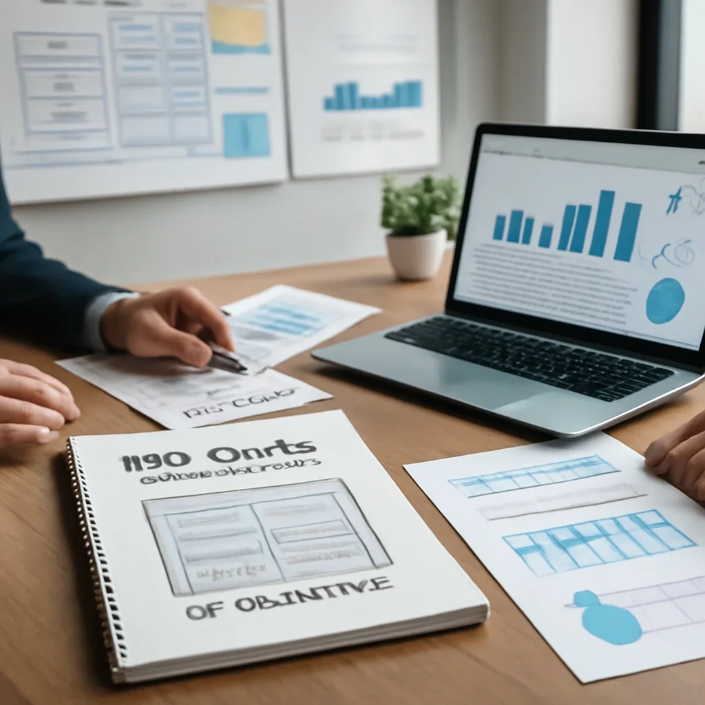 Web Design in Delaware planning materials and performance review workspace