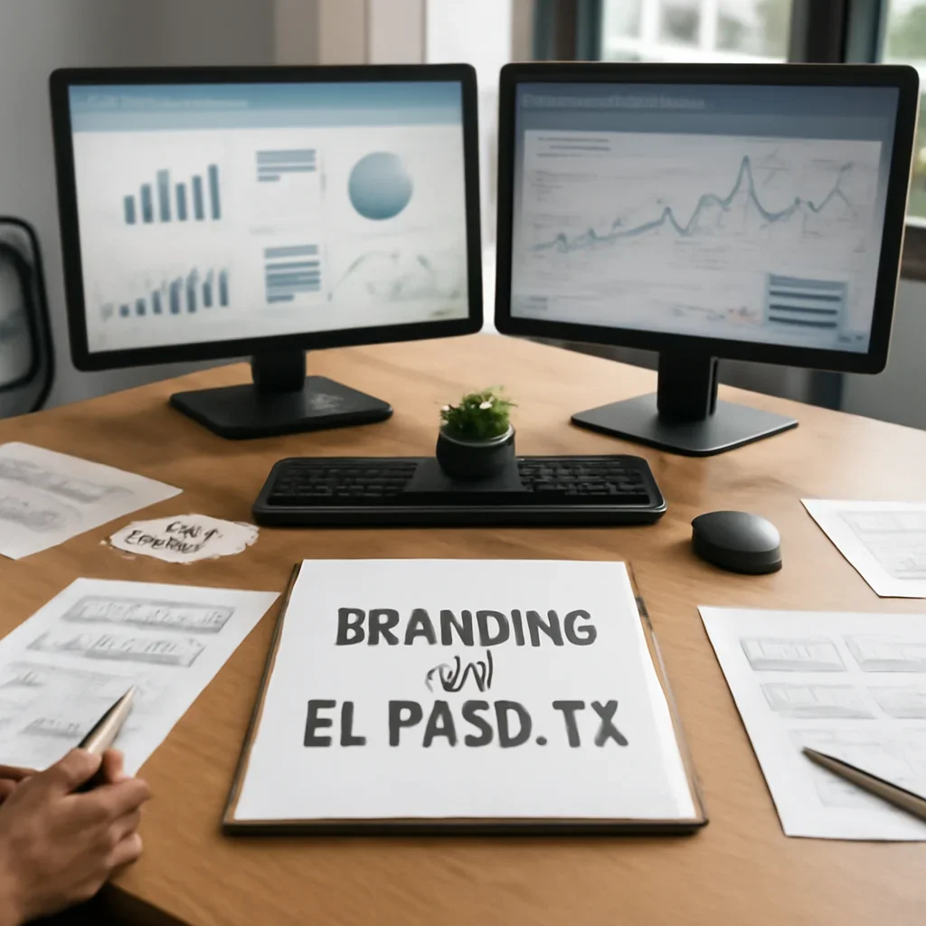 Branding in El Paso, TX planning materials and performance review workspace