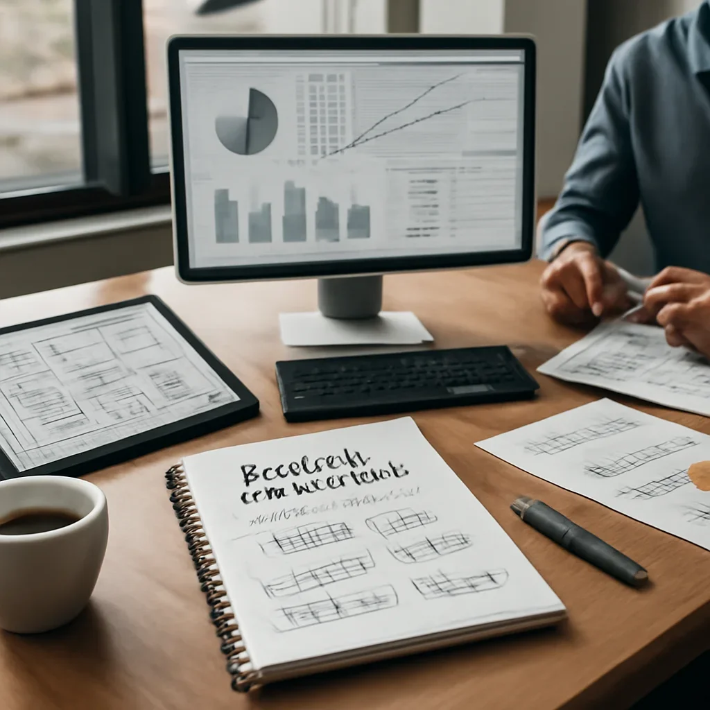 Digital Marketing in El Paso, TX planning materials and performance review workspace