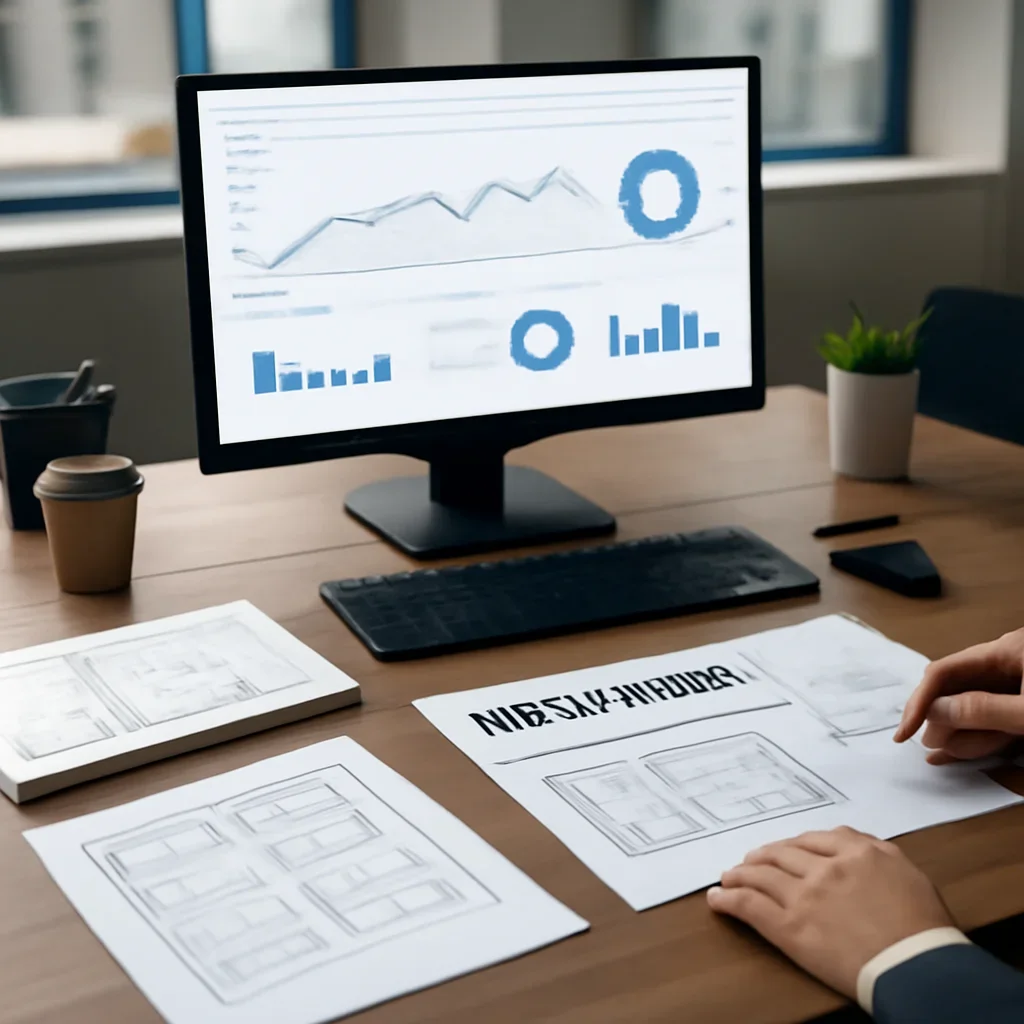 Web Design in Fort Worth, TX planning materials and performance review workspace