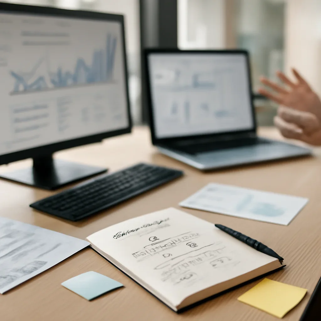 SEO in Hawaii planning materials and performance review workspace