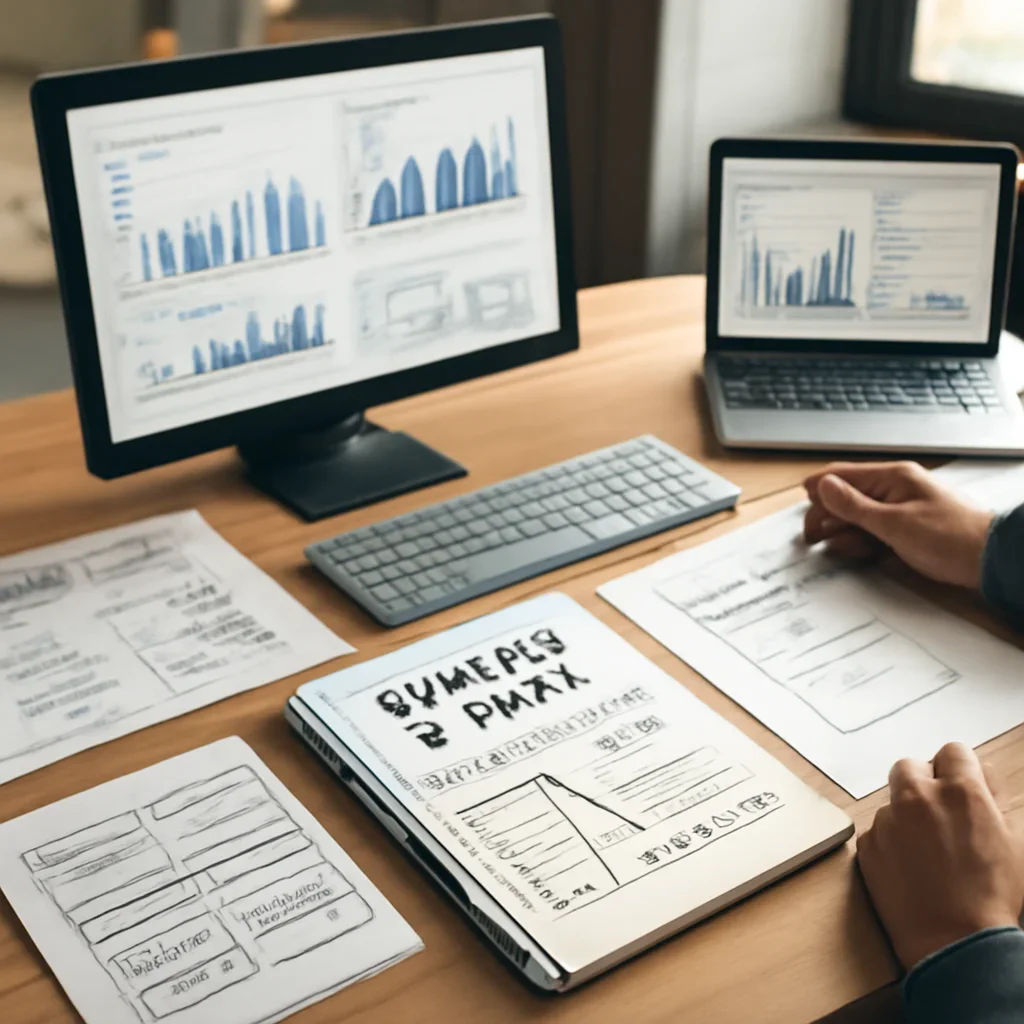 Branding in Idaho planning materials and performance review workspace