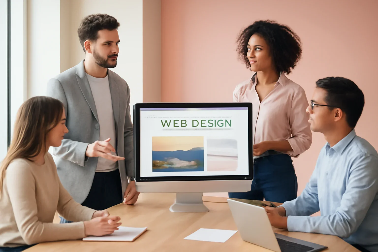 Web Design in Idaho strategy meeting with a modern digital marketing team