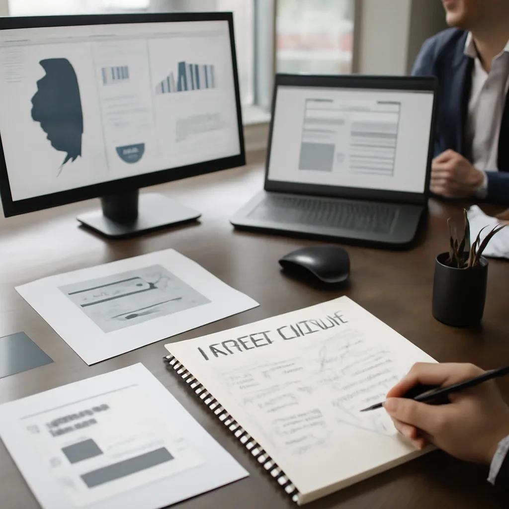 Branding in Illinois planning materials and performance review workspace