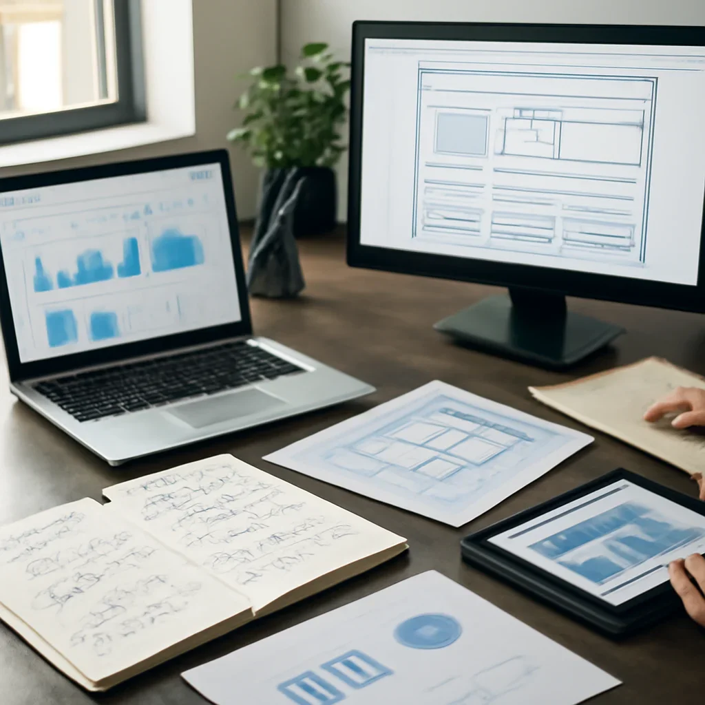 Branding in Indiana planning materials and performance review workspace